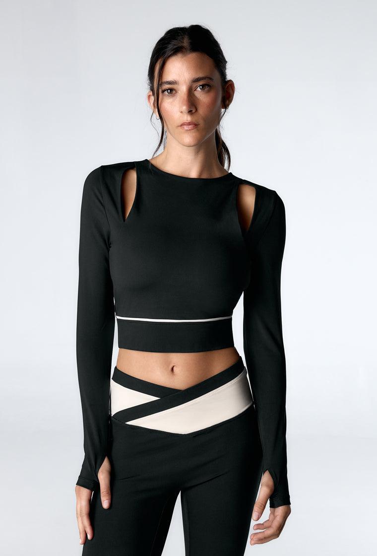 Conjunto deportivo Orlis & Pyra - Black & Cream-Black Limba