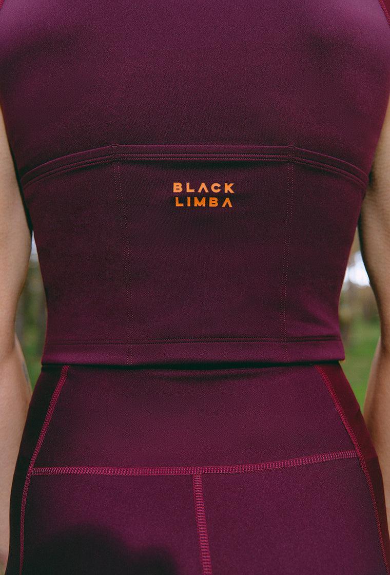 Conjunto deportivo PedalPower - Burgundy-Black Limba