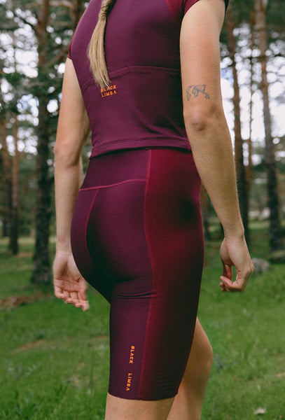 Conjunto deportivo PedalPower - Burgundy-Black Limba