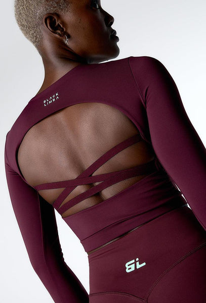 Conjunto deportivo Relya & Impact Line - Aubergine-Black Limba