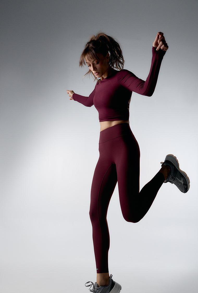 Conjunto deportivo Relya & Impact Line - Aubergine-Black Limba