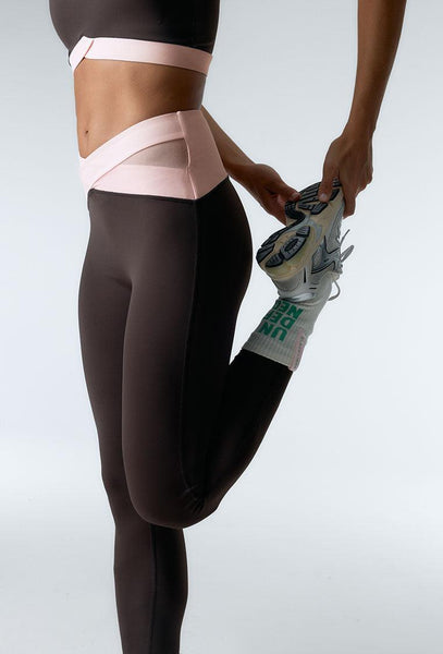 Conjunto deportivo Shape Pulse & Evolve - Chocolate & Marshmallow-Black Limba