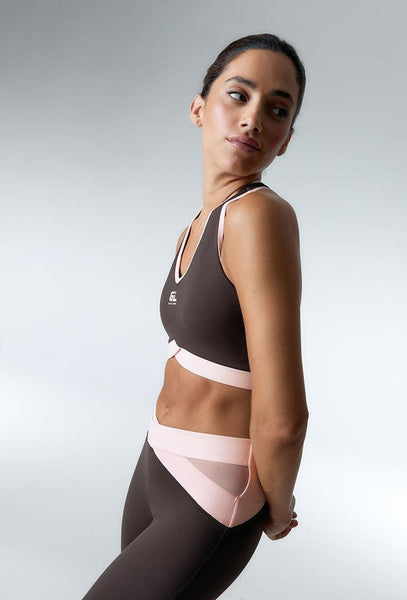 Conjunto deportivo Shape Pulse & Evolve - Chocolate & Marshmallow-Black Limba