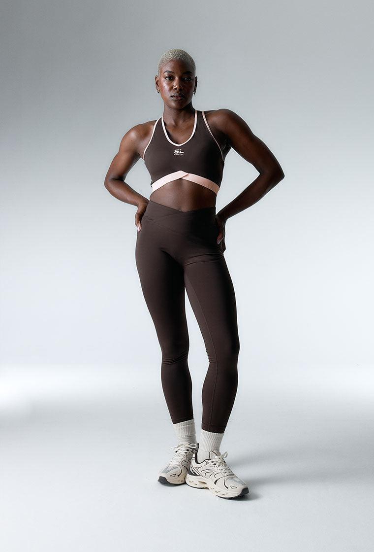 Conjunto deportivo Shape Pulse & Ica - Chocolate & Marshmallow-Black Limba