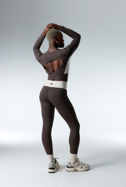 Conjunto deportivo Sharpline - Chocolate & Cream-Black Limba