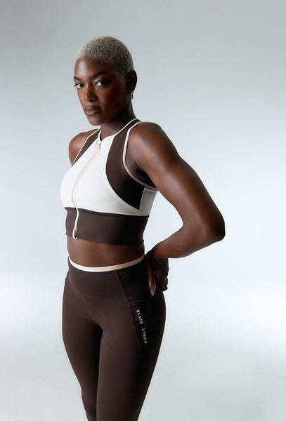 Conjunto deportivo Trackline - Chocolate, Cream & Marshmallow-Black Limba