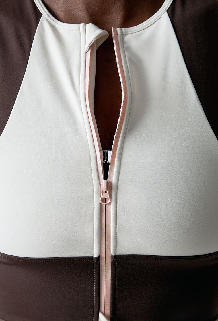 Conjunto deportivo Trackline - Chocolate, Cream & Marshmallow-Black Limba