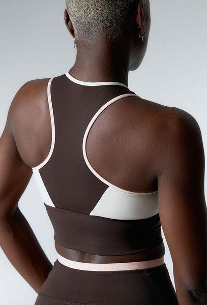 Conjunto deportivo Trackline - Chocolate, Cream & Marshmallow-Black Limba