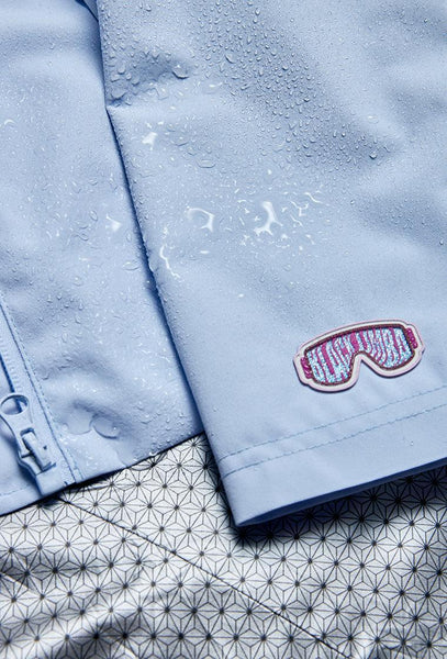 Cortavientos impermeable Aspen - Ice Blue-Black Limba