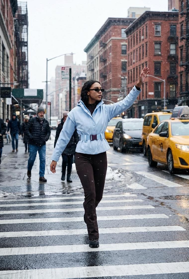 Cortavientos impermeable Aspen - Ice Blue-Black Limba