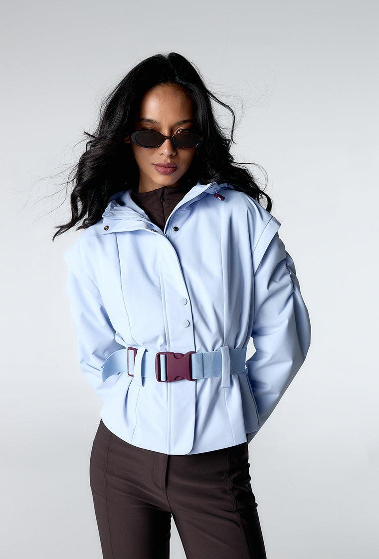Cortavientos impermeable Aspen - Ice Blue-Black Limba