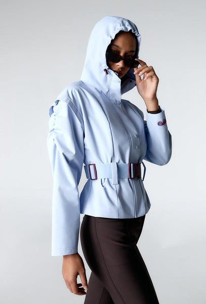 Cortavientos impermeable Aspen - Ice Blue-Black Limba