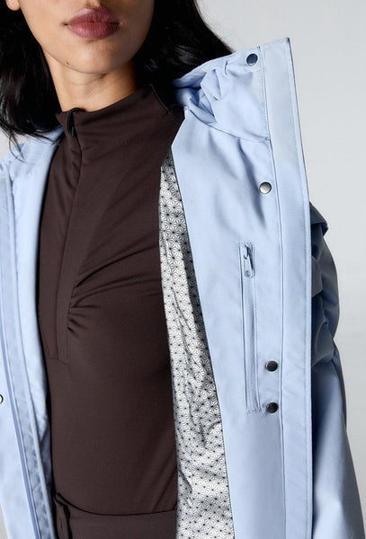 Cortavientos impermeable Aspen - Ice Blue-Black Limba