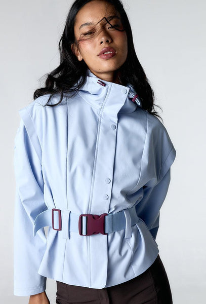 Cortavientos impermeable Aspen - Ice Blue-Black Limba