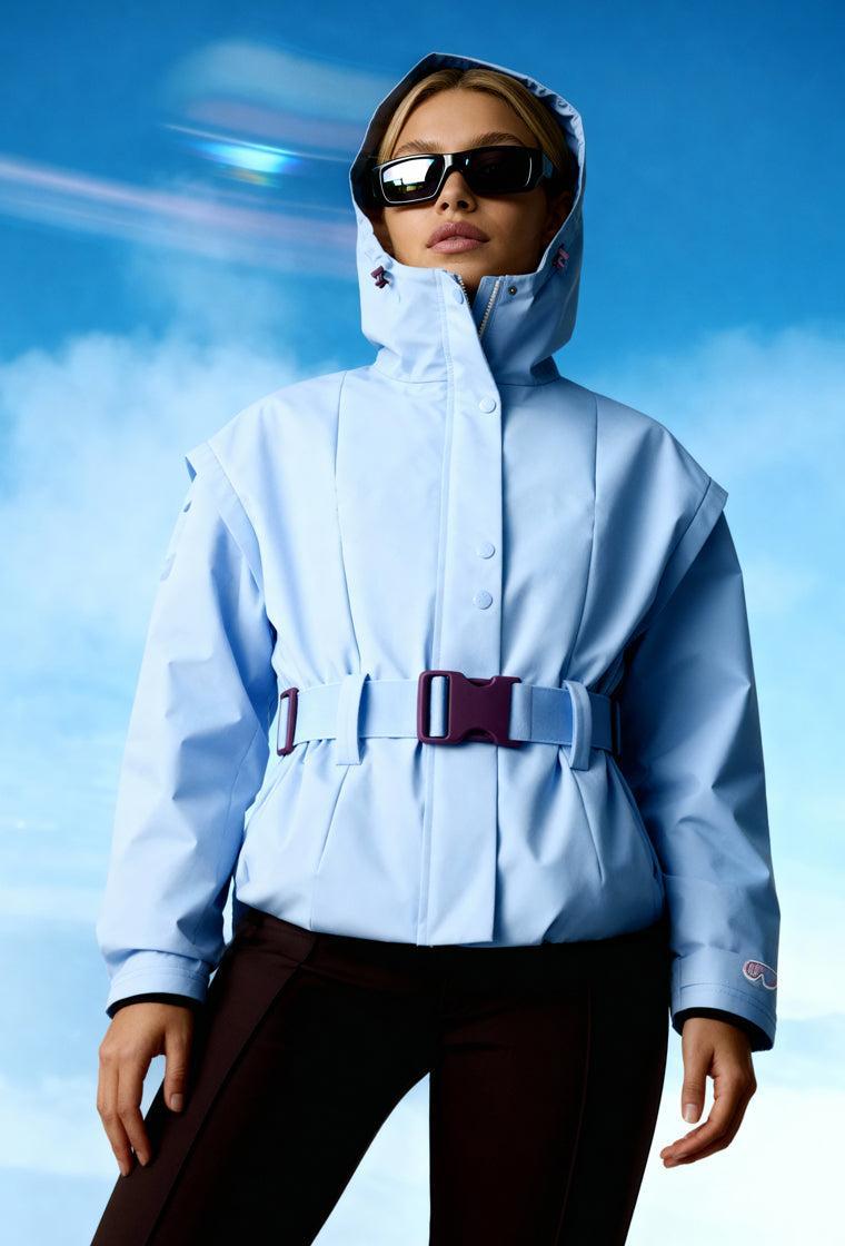 Cortavientos impermeable Aspen - Ice Blue-Black Limba