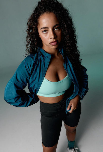 Cortavientos impermeable Boston - Teal-Black Limba