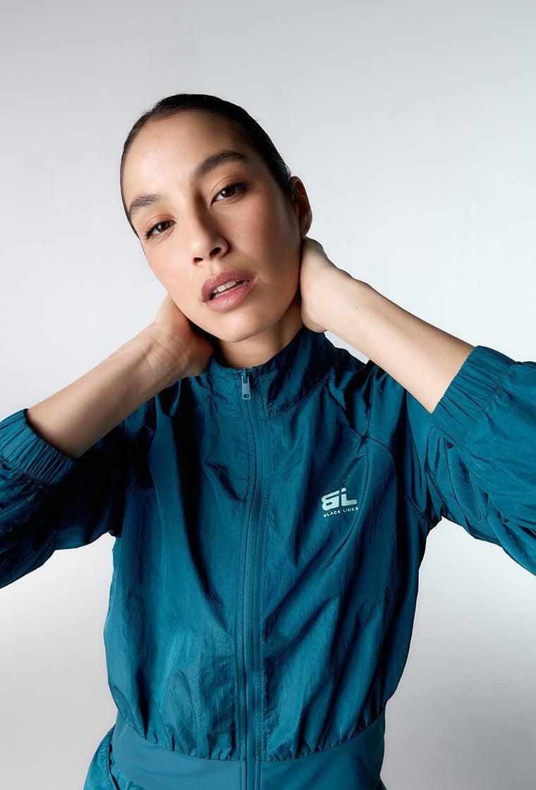 Cortavientos impermeable Boston - Teal-Black Limba