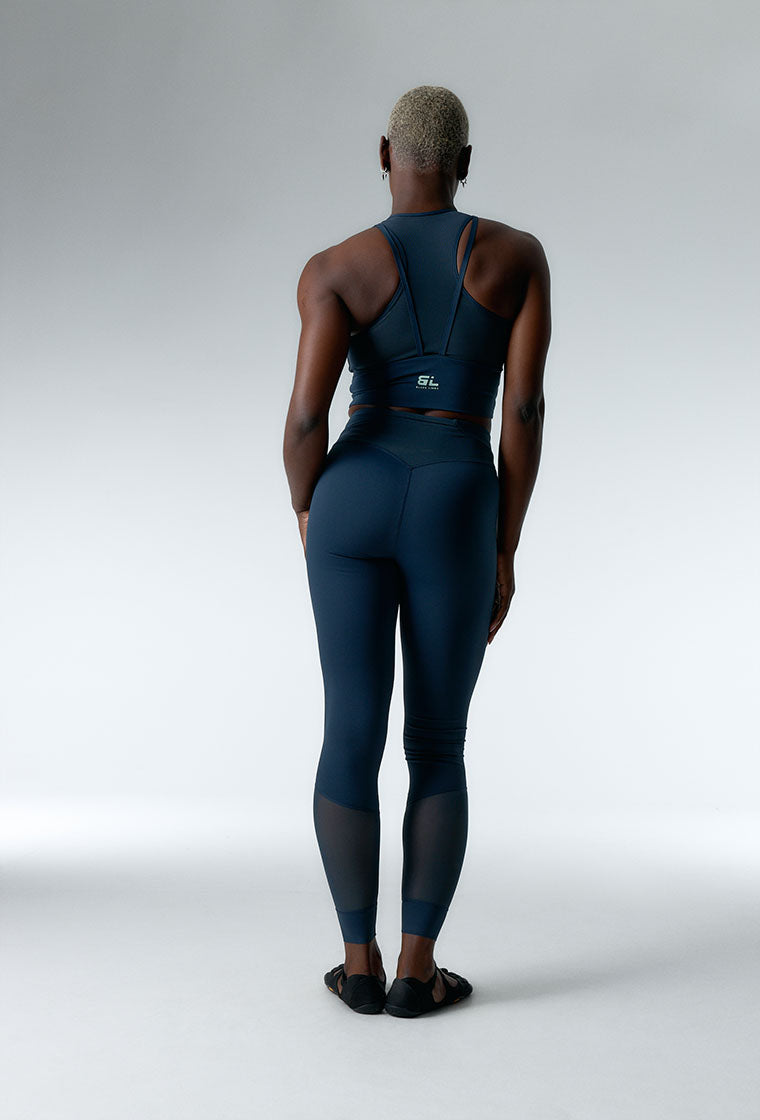 Legging deportivo compresivo Deep Line - Night Blue