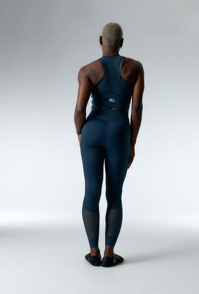 Legging deportivo compresivo Deep Line - Night Blue