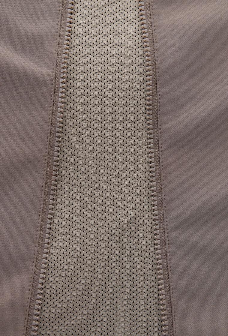 Falda midi Terra - Camel-Black Limba