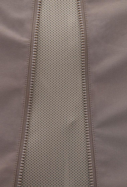 Falda midi Terra - Camel-Black Limba