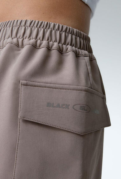 Falda midi Terra - Camel-Black Limba