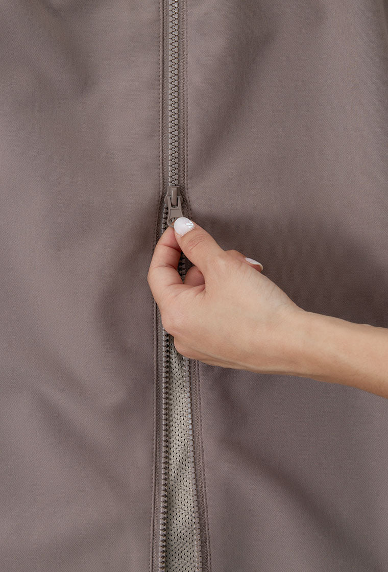Falda midi Terra - Camel-Black Limba
