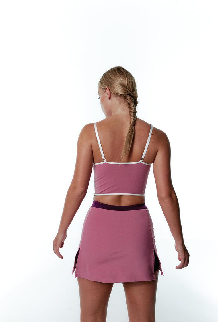 Falda pantalón deportiva Power Play - Dusty rose & Plum-Black Limba