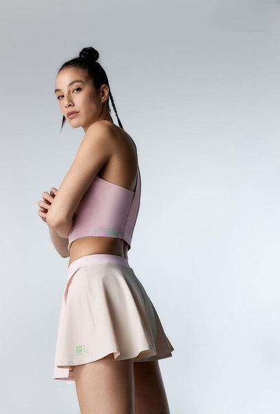 Falda pantalón deportiva Serena - Marshmallow & Cream-Black Limba