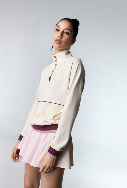 Falda pantalón deportiva Serena - Marshmallow & Cream-Black Limba