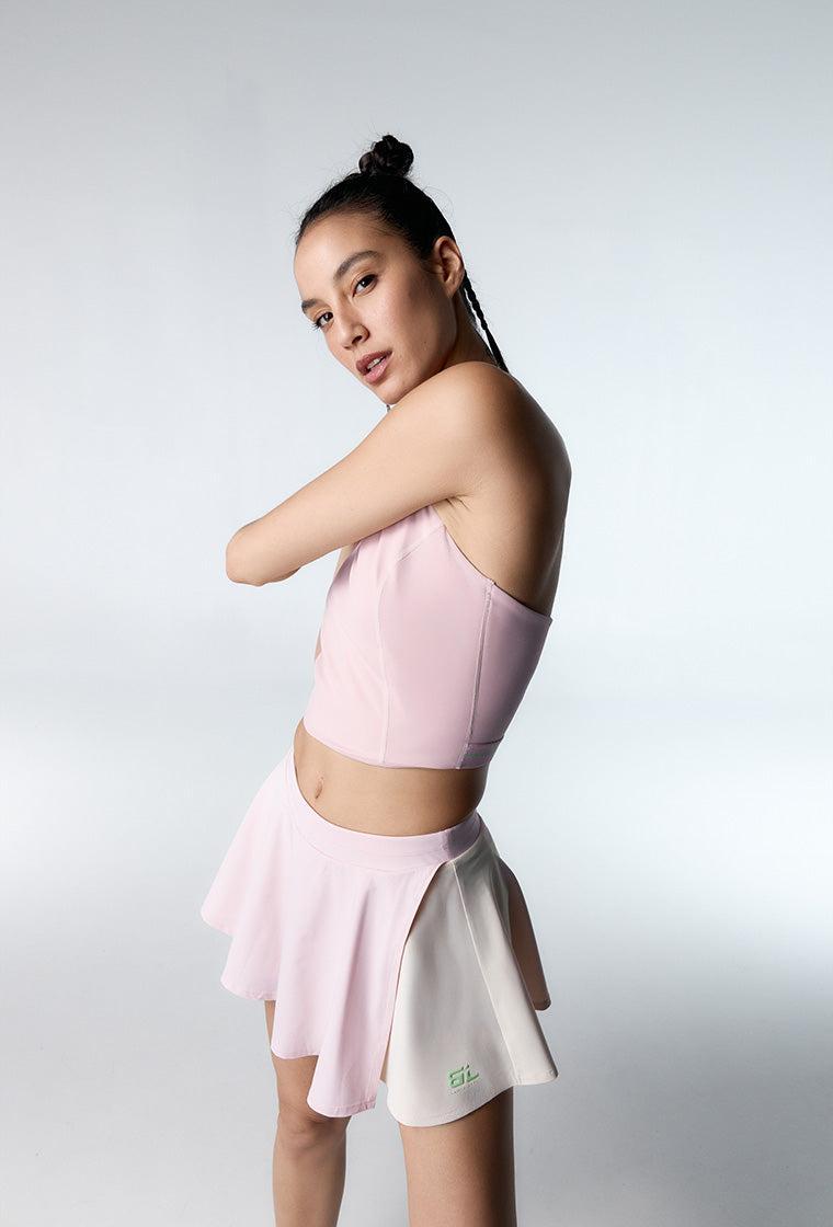 Falda pantalón deportiva Serena - Marshmallow & Cream-Black Limba