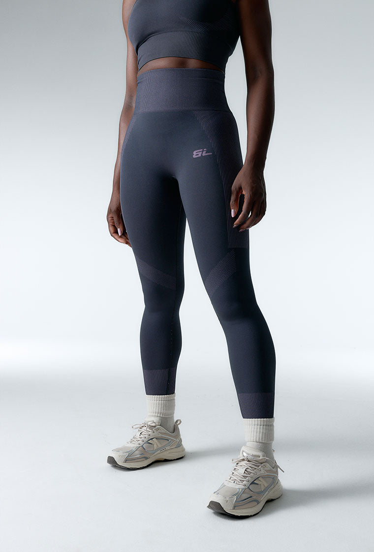 Legging deportivo seamless compresivo Flex form - Grey & lavender