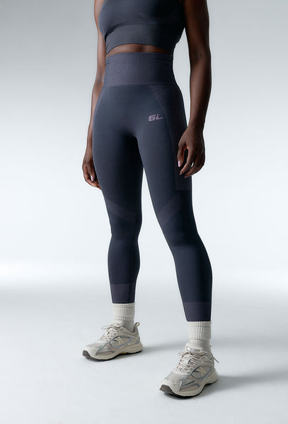 Legging deportivo seamless compresivo Flex form - Grey & lavender