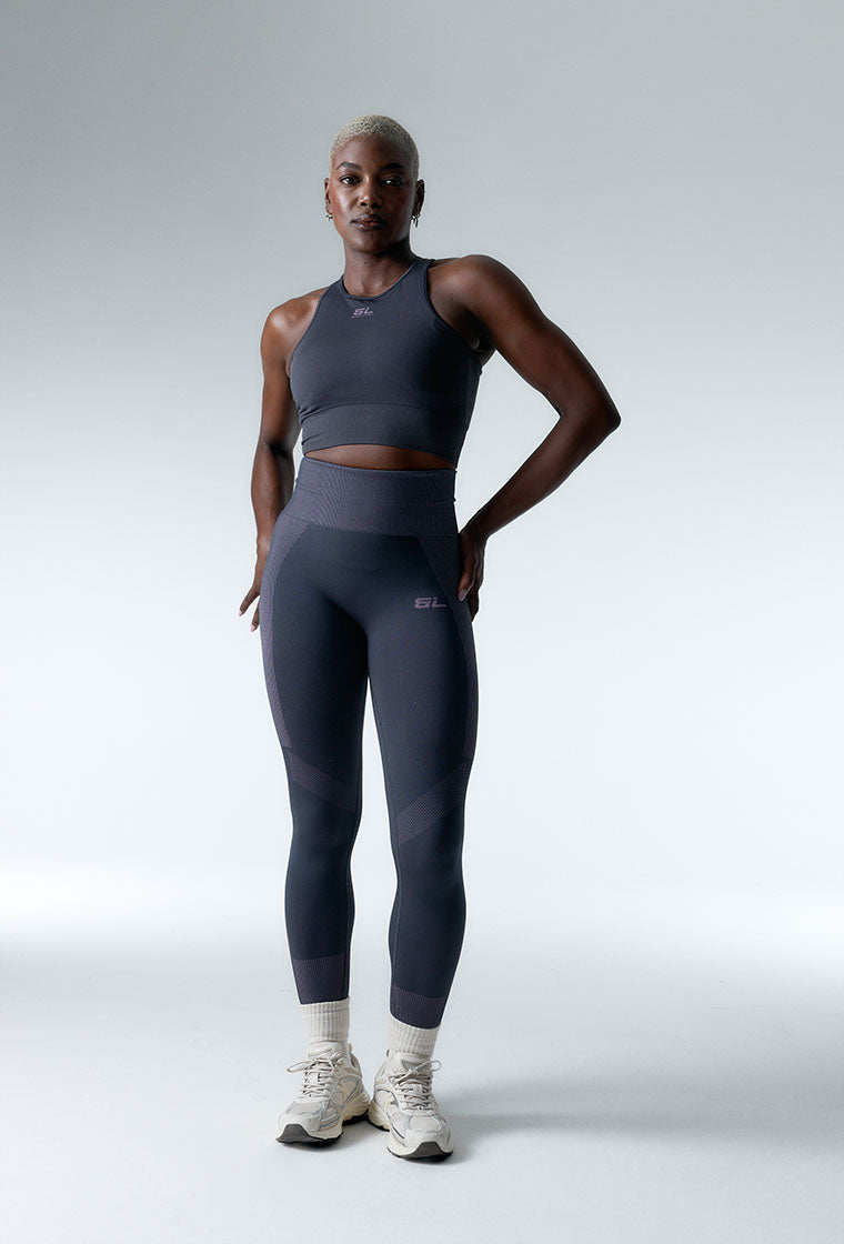 Legging deportivo seamless compresivo Flex form - Grey & lavender