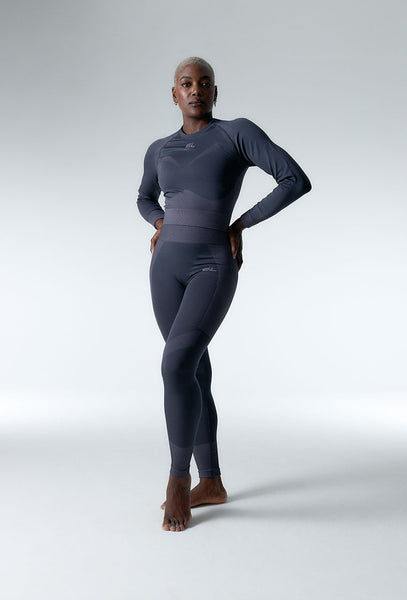 Legging deportivo seamless compresivo Flex form - Grey & lavender