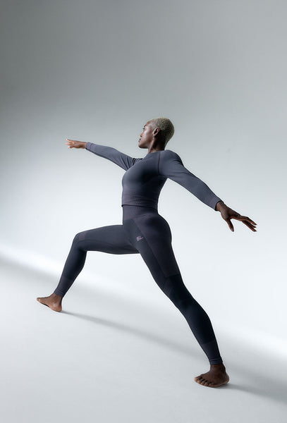 Legging deportivo seamless compresivo Flex form - Grey & lavender
