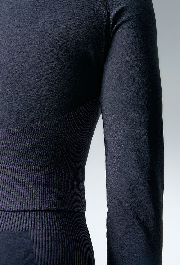 Camiseta deportiva manga larga Flex motion - Grey & lavender