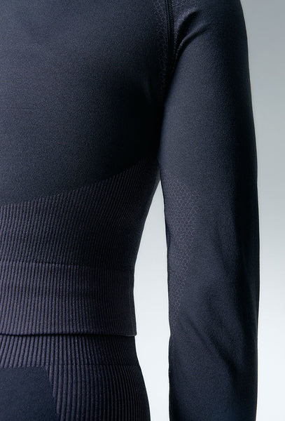 Camiseta deportiva manga larga Flex motion - Grey & lavender