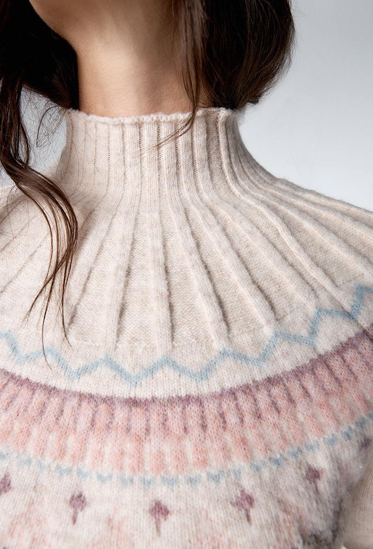 Jersey de punto Monix - Cream-Black Limba