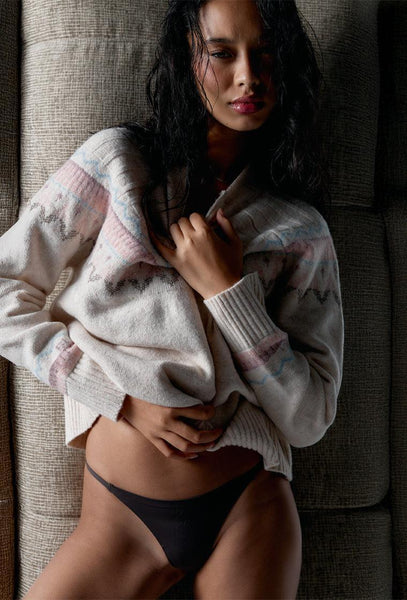 Jersey de punto Monix - Cream-Black Limba