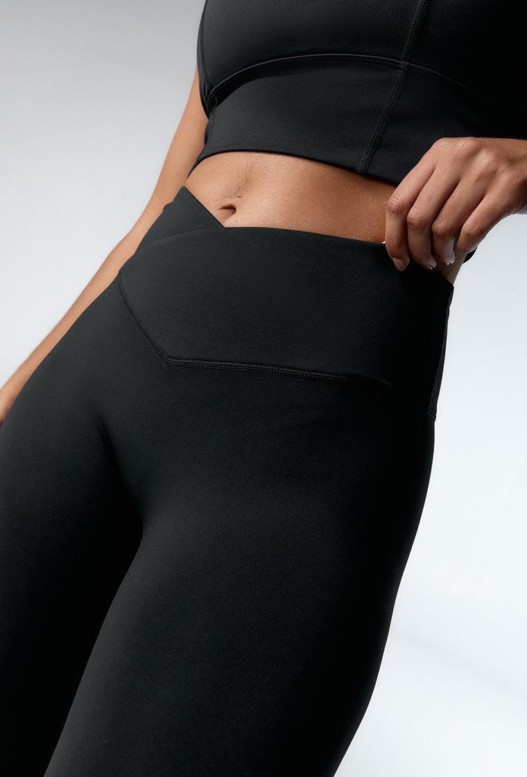 Legging deportivo Capri Rocket - Black-Black Limba
