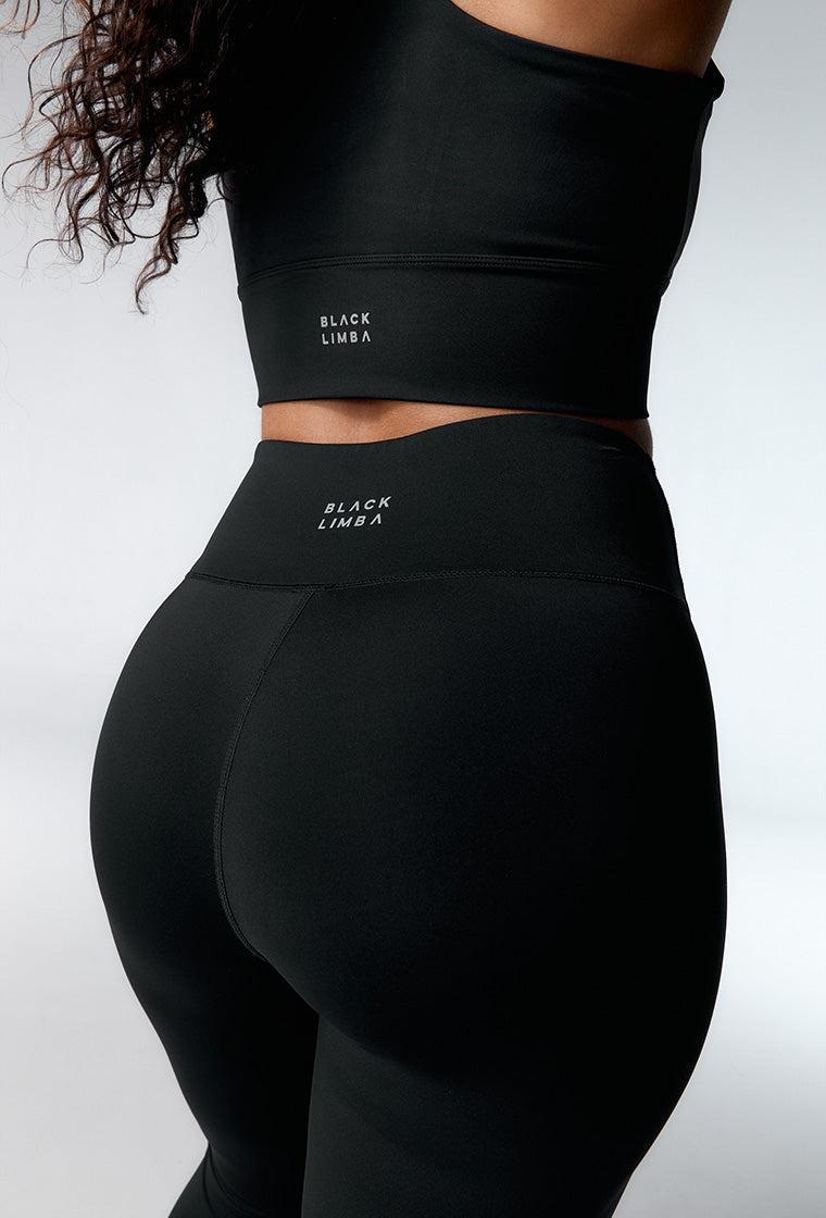 Legging deportivo Capri Rocket - Black-Black Limba