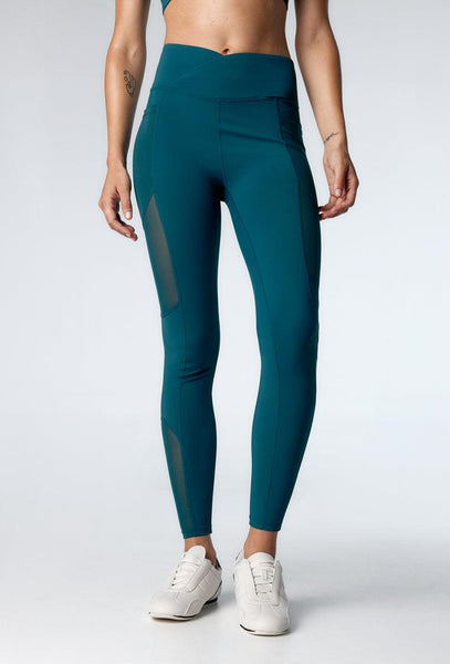 Legging deportivo Gilda - Peacock-Black Limba