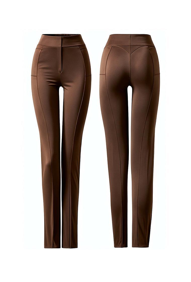 Legging deportivo Serra - Chocolate-Black Limba
