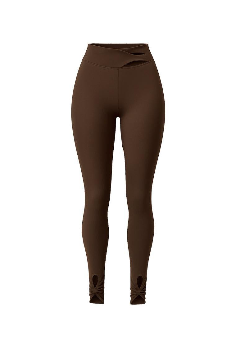 Legging deportivo Swan - Chocolate-Black Limba