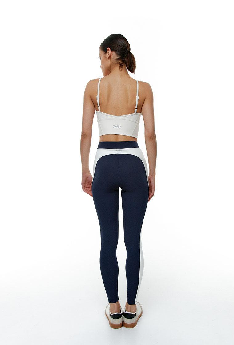 Legging deportivo Vega - Baltic Blue-Black Limba