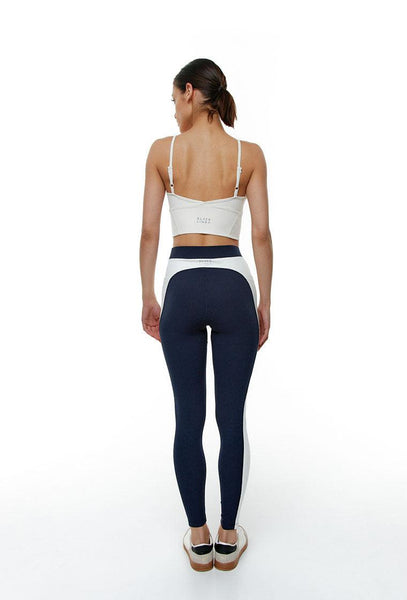 Legging deportivo Vega - Baltic Blue-Black Limba