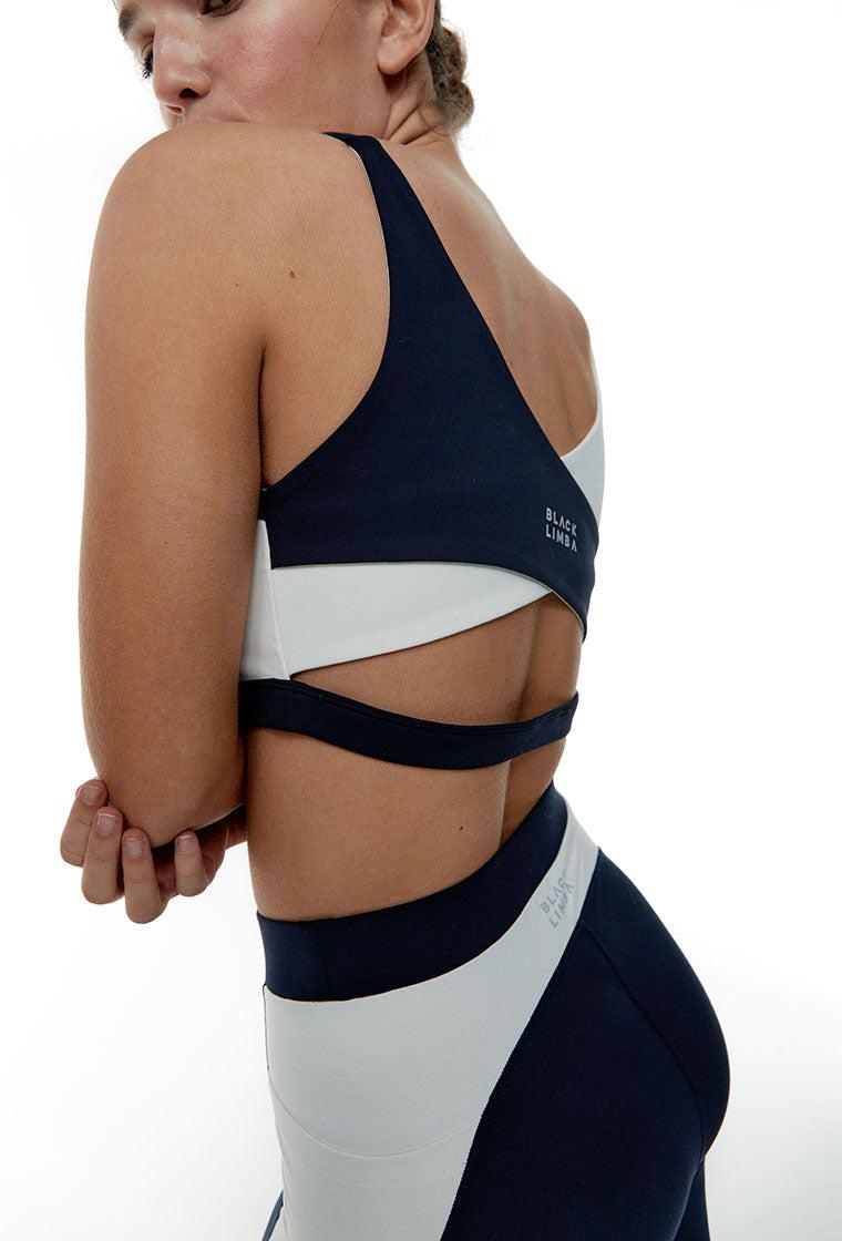 Legging deportivo Vega - Baltic Blue-Black Limba