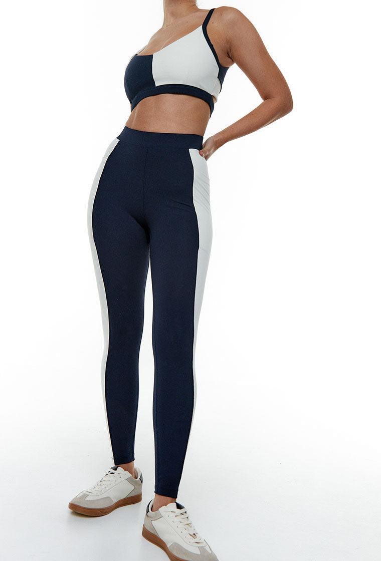 Legging deportivo Vega - Baltic Blue-Black Limba