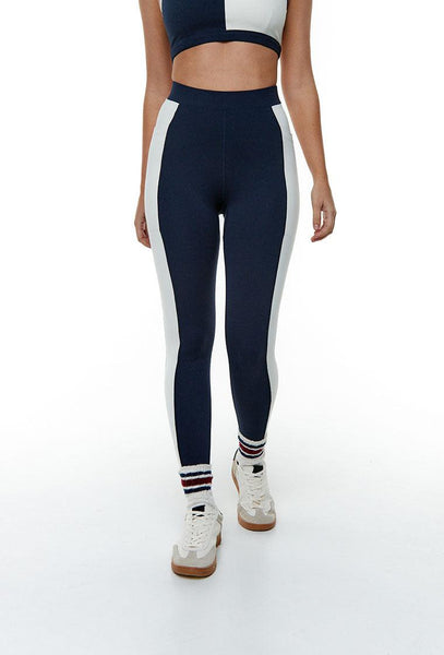 Legging deportivo Vega - Baltic Blue-Black Limba